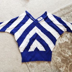 Striped Forever 21 Batwing-Style Sweater Size S